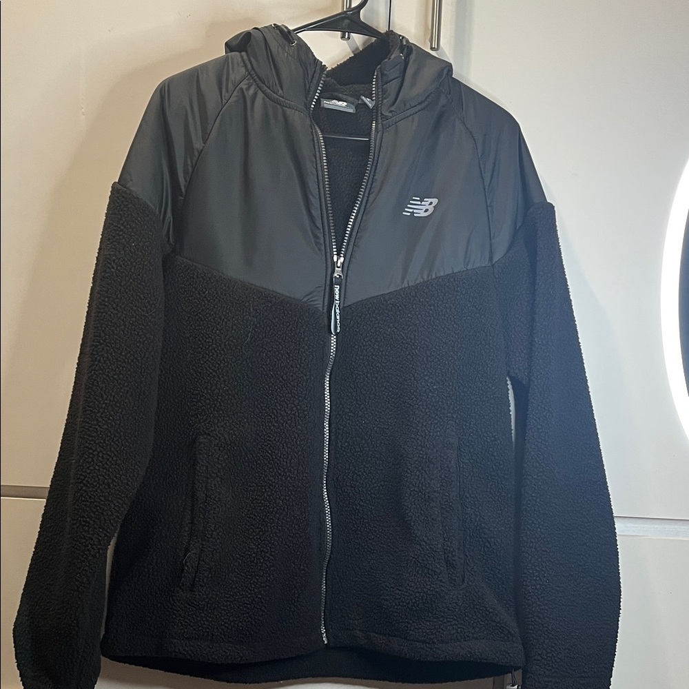 New Balance Black Fleece Zip-Up Jacket